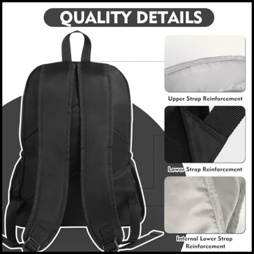 Lightweight Nylon Daypack Backpack Durable Travel… - image 6